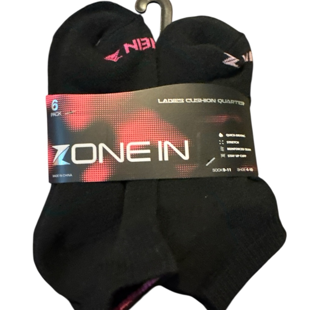 Black and Pink Women’s Socks